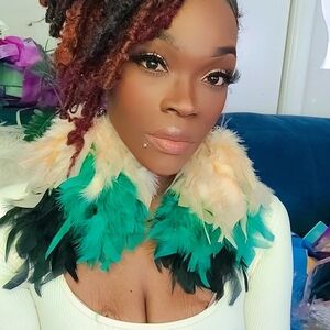 Vibrant Feathered Statement Earrings